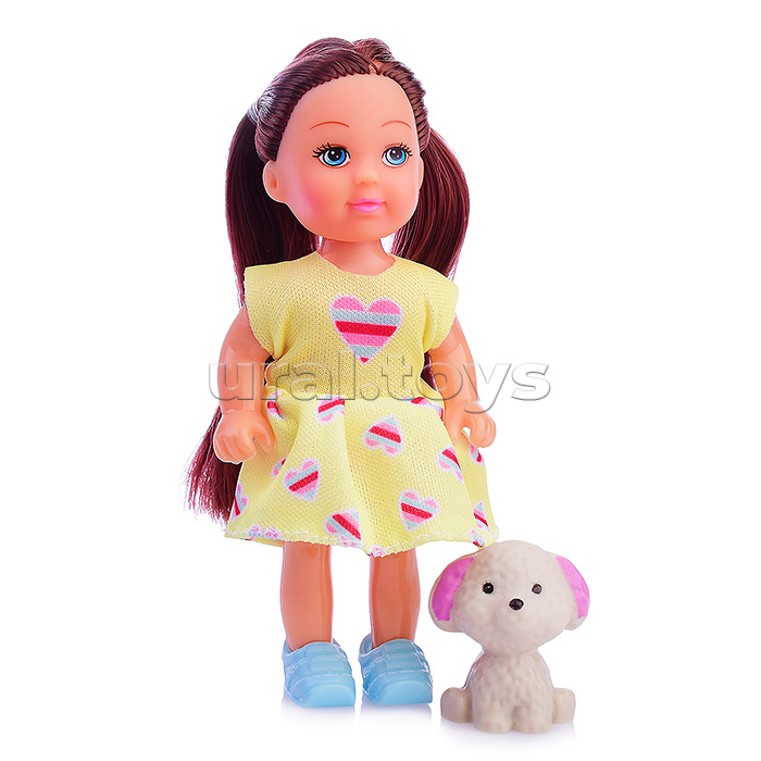 Кукла "Лиза" с щенком, в ассортименте, в коробке