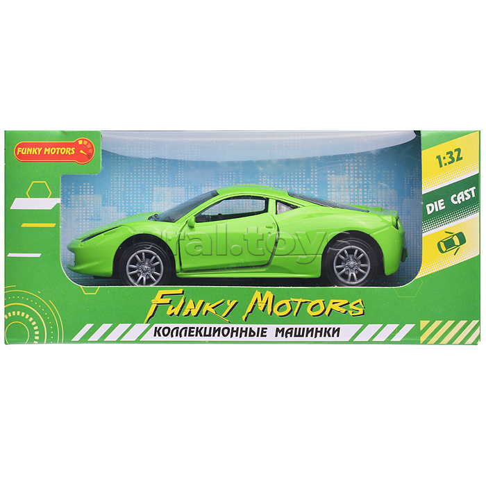 Зеленая инерционная машинка Универсал die-cast,1:32, открывающиеся двери