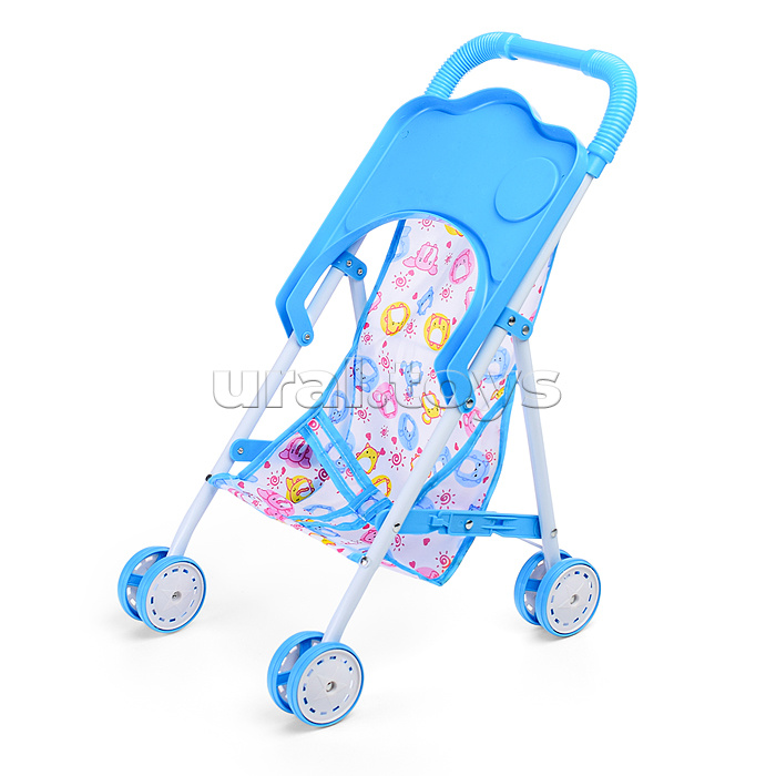 Коляска для кукол (металлическая, складная, прогулочная, цвет в ассортименте)