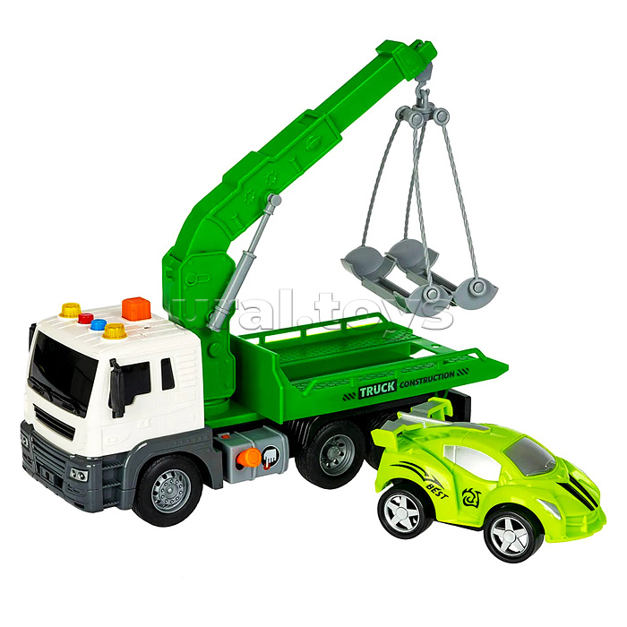 Машина пластиковая инерционная "Парк техники" Эвакуатор, многофункциональная