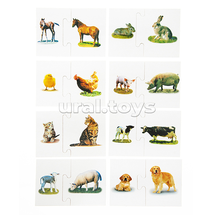 Настольная игра Где моя мама? (половинки)