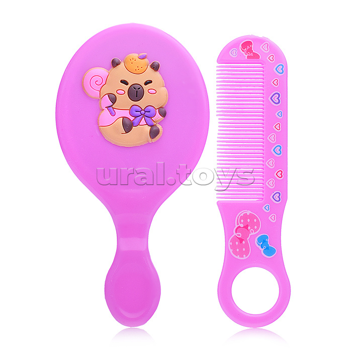 Расческа "Микс" с зеркальцем