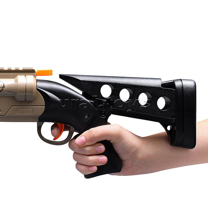 Бластер "Крутая перестрелка" с мягкими пулями, в коробке