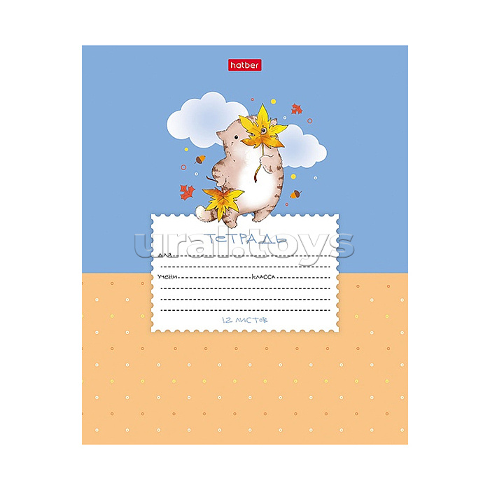 Тетрадь 12л., линия "Приключения кота Пирожка" А5ф