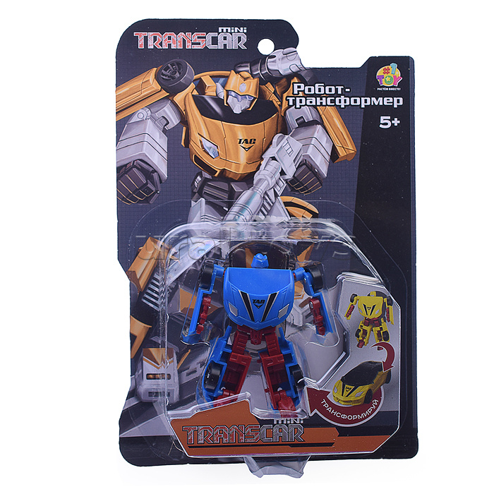 Transcar mini робот-трансформер, 8 см, блистер (в асс. 2 вида, синий и желтый) Transcar mini робот-трансформер, 8 см, блистер (в асс. 2 вида, синий и желтый)