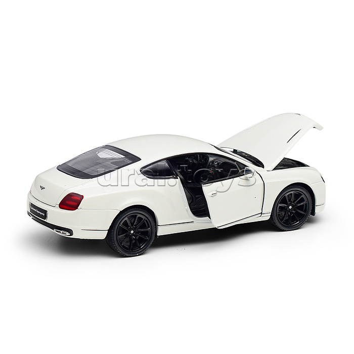 Машинка 1:24 Bentley Continental Supersports, белый Машинка 1:24 Bentley Continental Supersports, белый