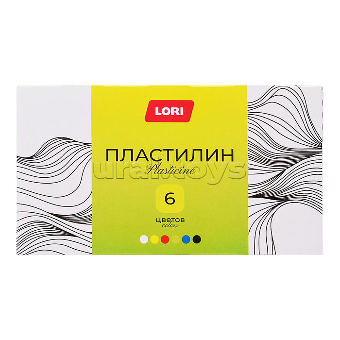 Пластилин "Классика" 6 цв, 20 гр, пенал