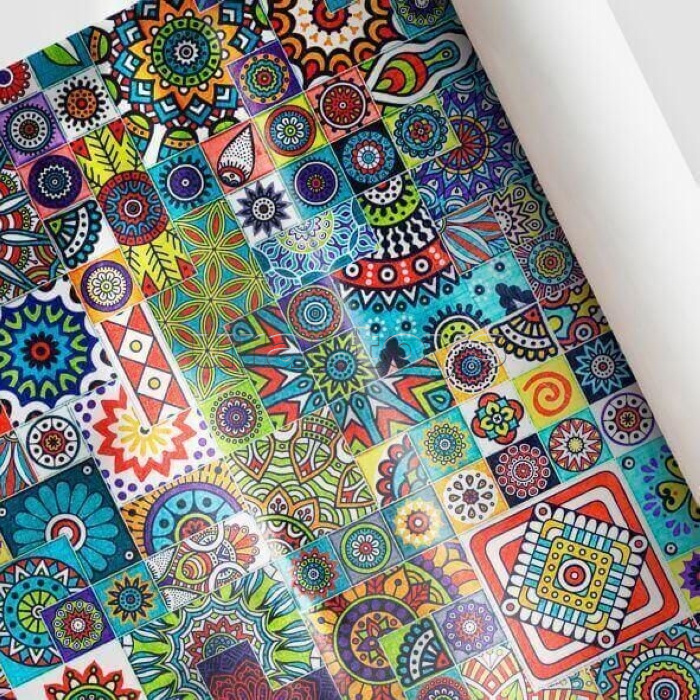 Бумага металлизированная 68,5см.х1м, в ассортименте