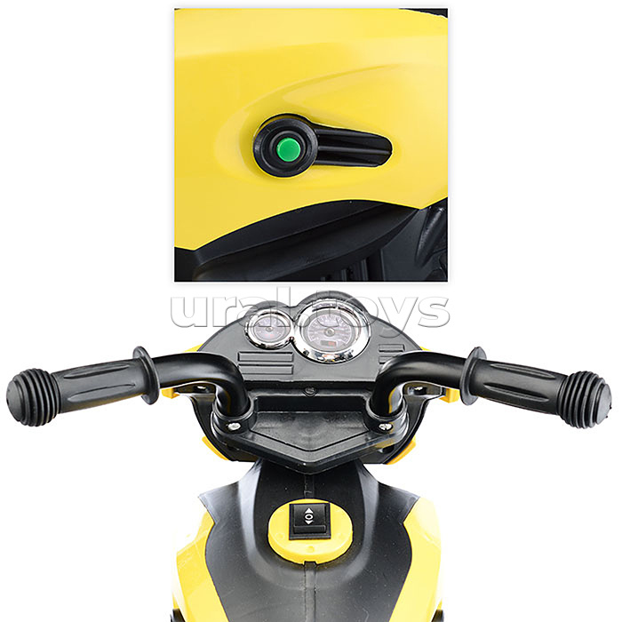 Детский электромотоцикл ROCKET ,1 мотор 20 ВТ, желтый
