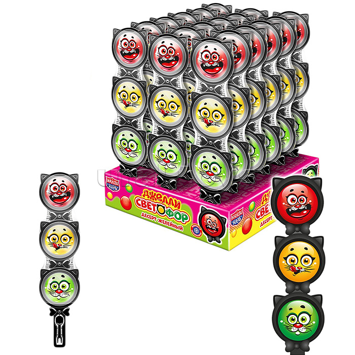 Десерт желейный "Джелли Светофор" 44гр*18шт