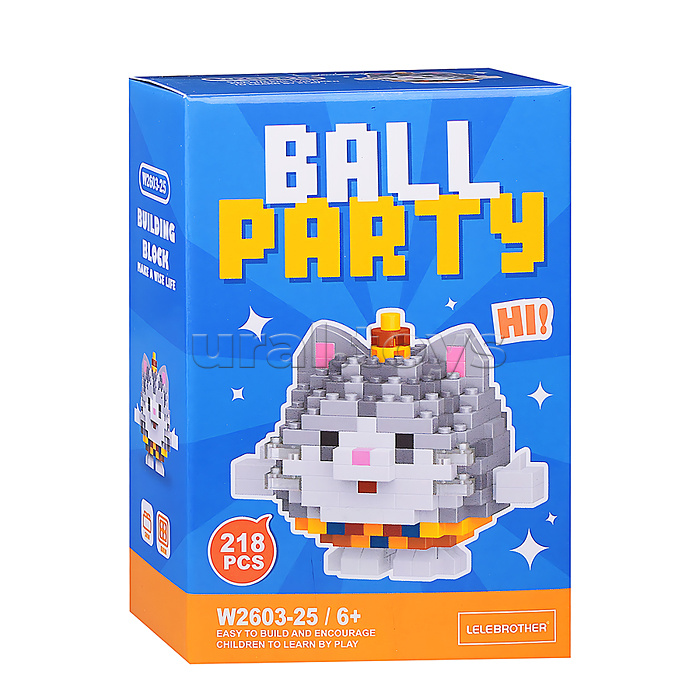 Конструктор "Котик" (218 дет.) в коробке