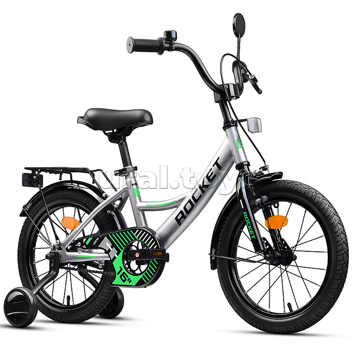 Велосипед 16" Rocket Gem, цвет серый