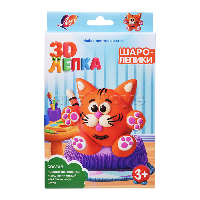 Набор с пластилином «Шаролепики. Котик»