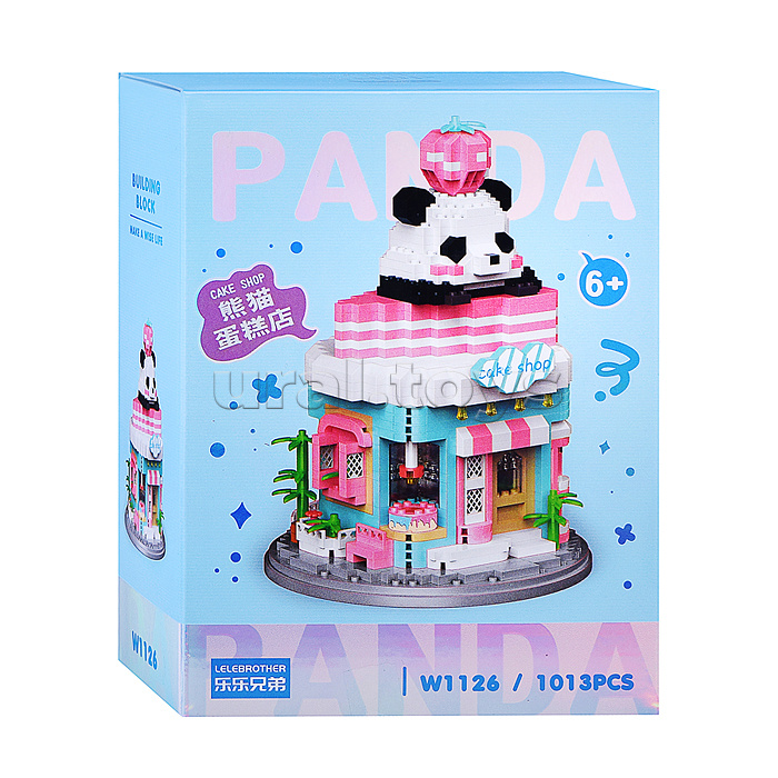 Конструктор "Панда-магазин" (1013 дет.) в коробке