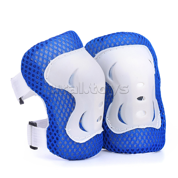 Набор защиты для катания (цвет бело/синий)