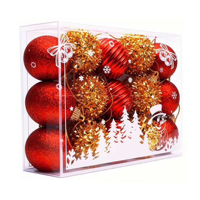 Набор новогодних украшений "Сказочный праздник" (15шт х 4см)