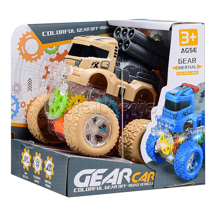 Машина "Военный трюк" в коробке