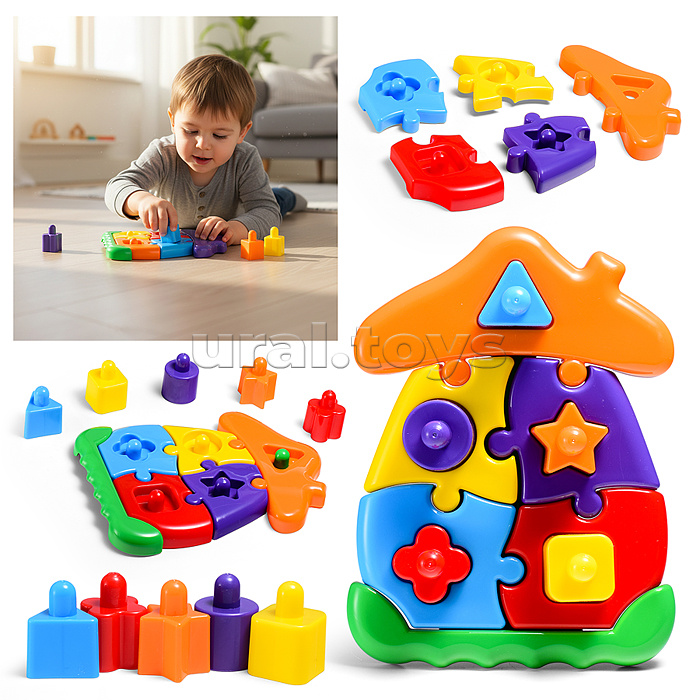 Логическая игрушка "Домик"