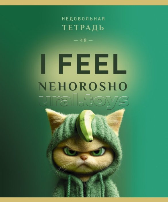 Тетрадь 48л. клетка А5 скрепка S "Может позже" Премиум 4+0+Ламинация матовая+УФ выб