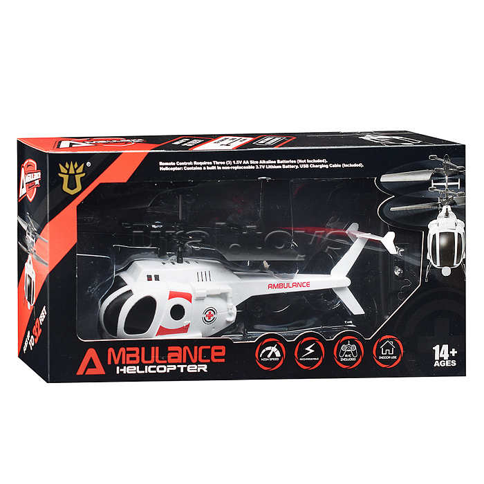 Вертолет "Медицина катастроф" р/у, 27 MHz, в коробке