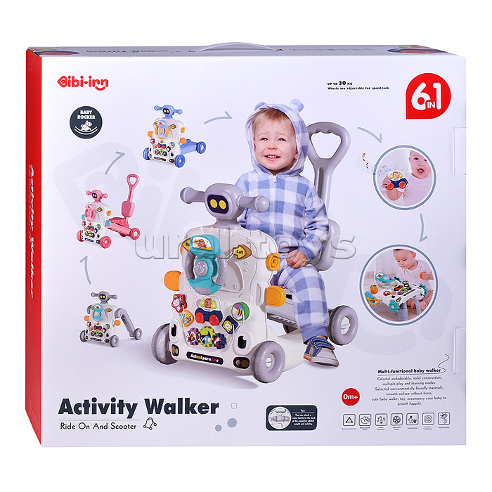 Игровой центр-Каталка "Веселый малыш" в коробке Игровой центр-Каталка "Веселый малыш" в коробке