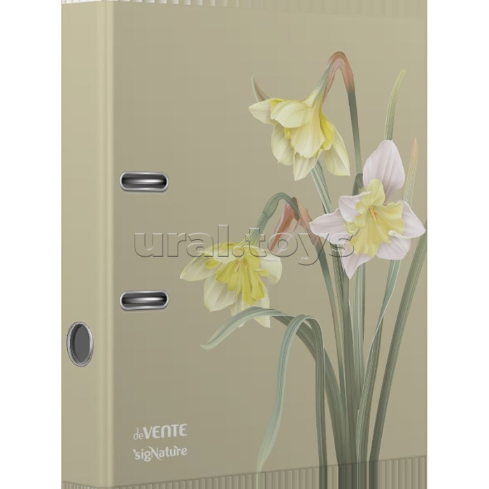 Папка с арочным механизмом "SigNATURE" A4 75 мм PP картонная разобранная, металлическая окантовка, запечатка форзаца, с рисунком