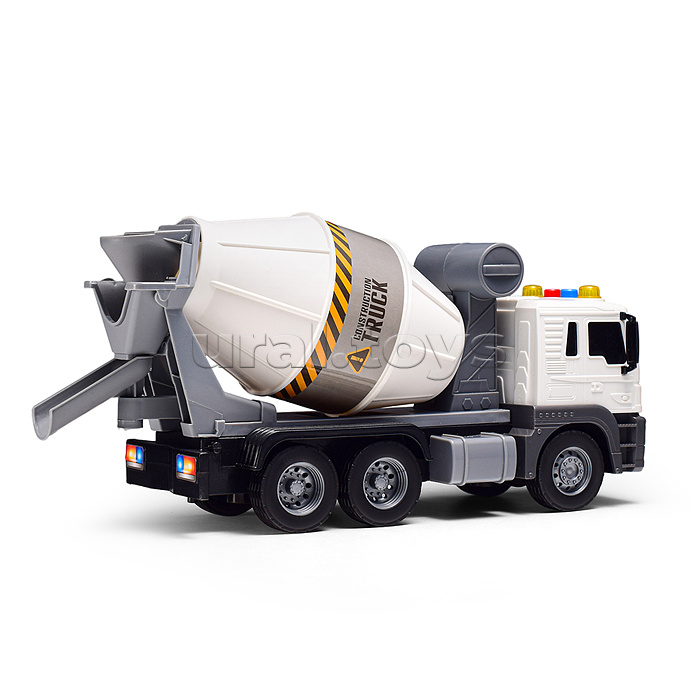 Машина "Бетономешалка" 1:16 (свет, звук) в коробке