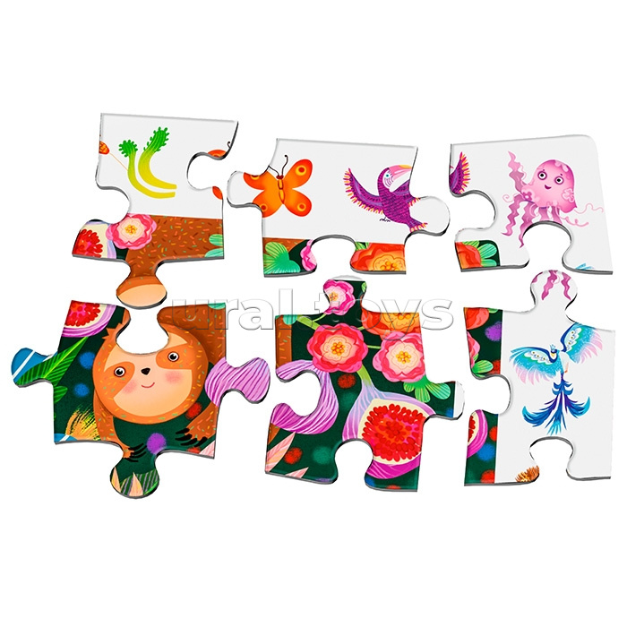 IQ Пазл с развивающей игрой 96 "Весёлая вечеринка в джунглях" 6+ (new)