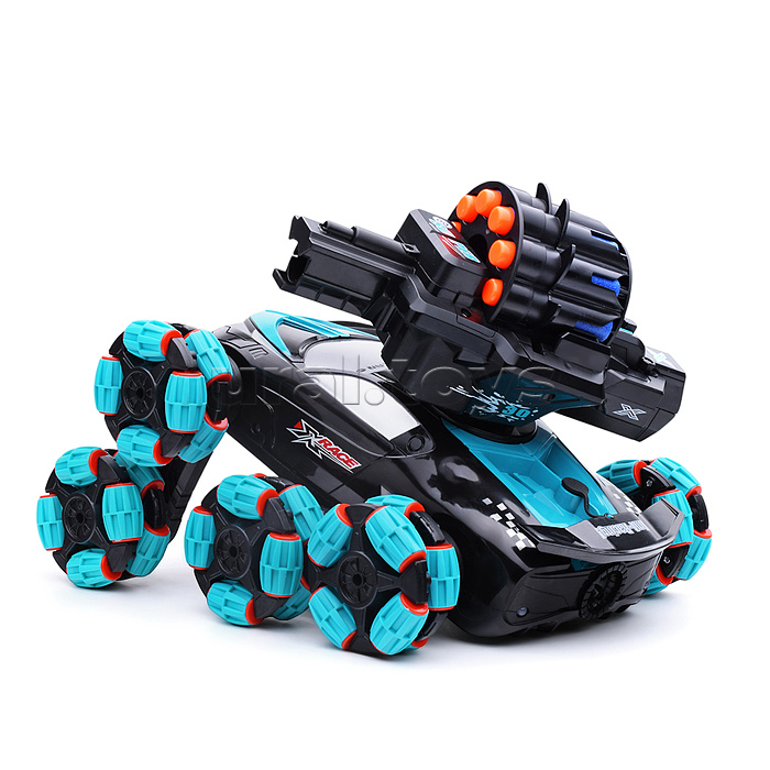 Машина "Яркие гонки с пушкой" р/у, 27MHz, в коробке