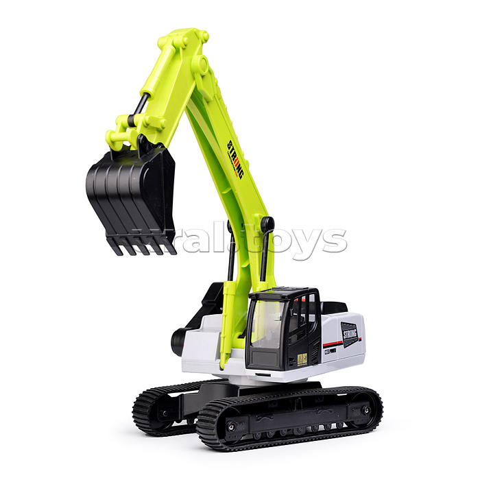 Машина "Эскаватор на гусеницах" (свет, звук) в коробке