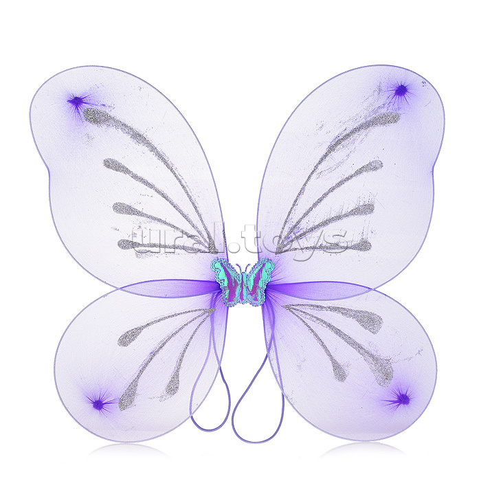 Крылья карнавальные "Бабочка-волшебница" (ободок, крылья, палочка) в пакете