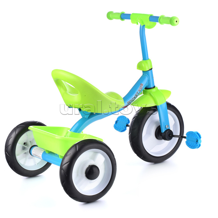 Велосипед 3-х колесный, зелено/голубой