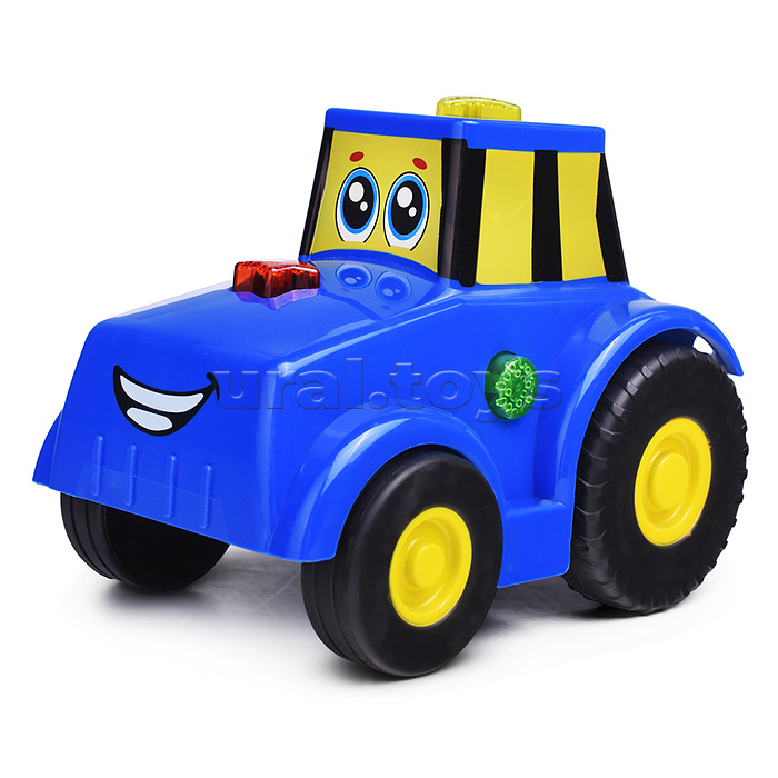 Каталка "Трактор" (25+ сказок, песен и фраз) в коробке