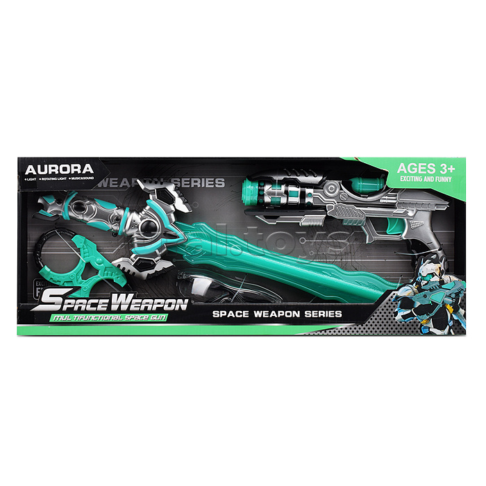 Набор оружия "Космо лига" (свет, звук) на батарейках, в коробке