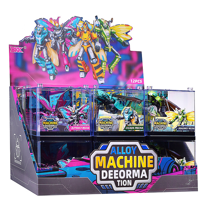 Робот трансформирующийся в фантастических насекомых, в коробке