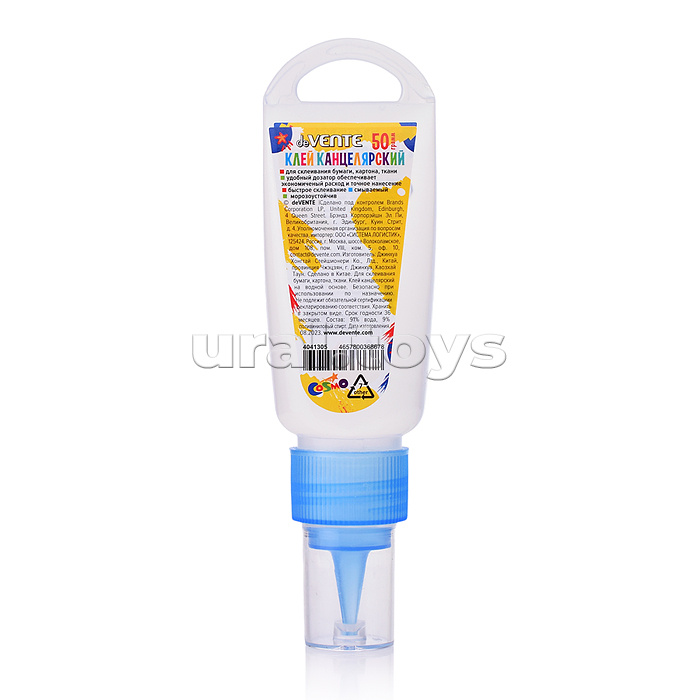 Клей канцелярский"Cosmo" морозоустойчивый (до -40°C) 050 г, в пластиковом тюбике с дозатором и петлей