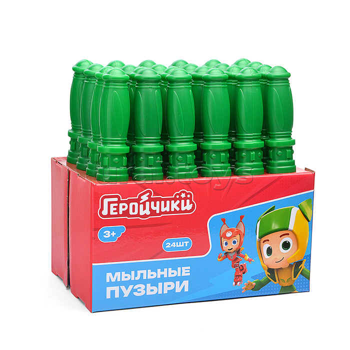 Мыльные пузыри "Геройчики" 60 мл.