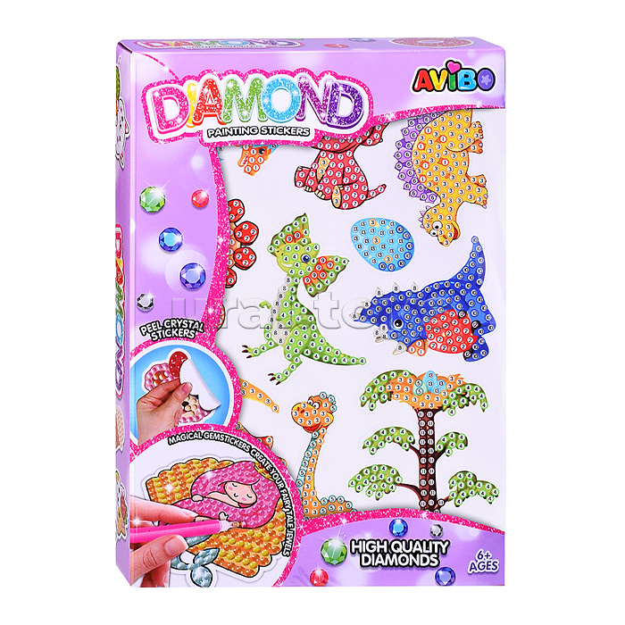 Мозаика алмазная "Парк динозавров" в коробке