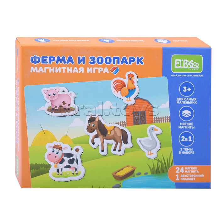 Наборы тематических магнитов "Зоопарк и ферма" Наборы тематических магнитов "Зоопарк и ферма"