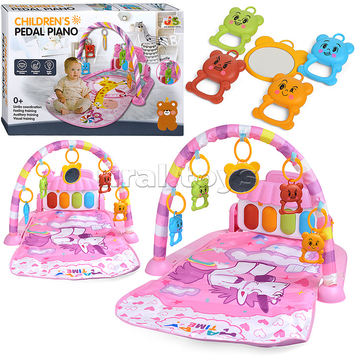 Коврик развивающий "Счастливый единорожка" в коробке