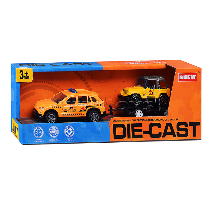 Машина "Городская стройка" металл, в коробке