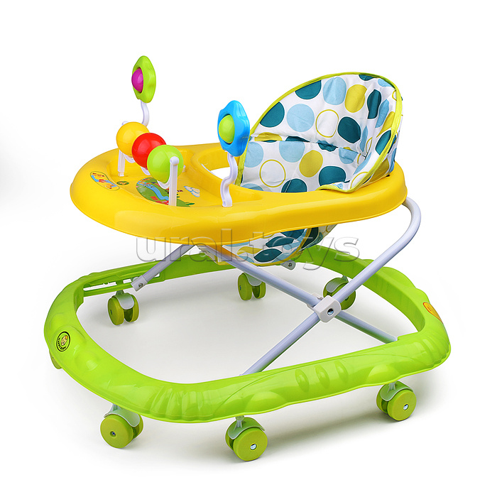 Ходунки "Любимые игрушки" (цвет салатовый/желтый)