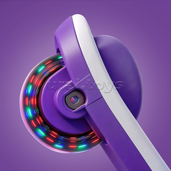 Самокат 3-х колесный ROCKET,колеса PU со светом, цвет фиолетовый