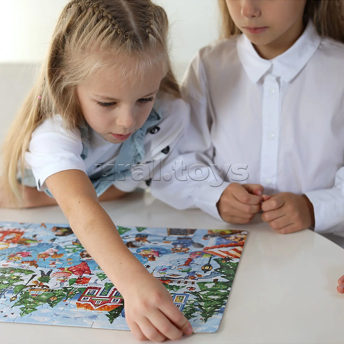 Пазл 80 "Каток" Виммельбух