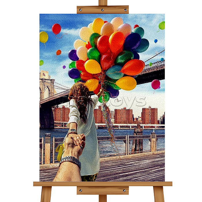 Набор для рисования "Картина по номерам 50х40 см. Счастье"