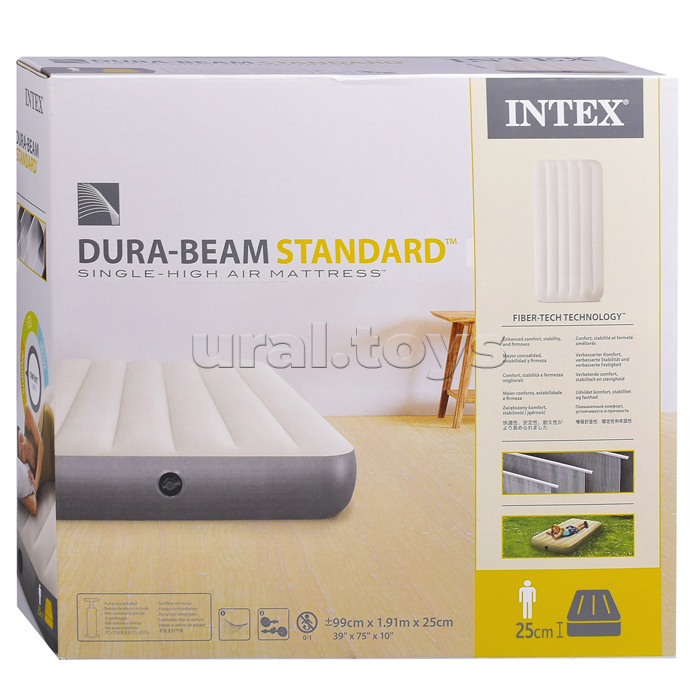 Кровать надувная Deluxe Twin, 99 х 191 х 25 см, 64101 INTEX