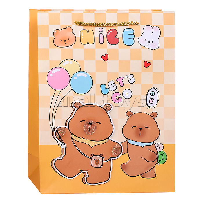 Пакет подарочный "Маленький праздник" 26*10*32см