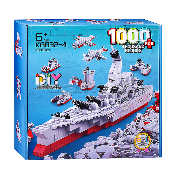 Конструктор "Авианосец" (1000 дет.) в коробке Конструктор "Авианосец" (1000 дет.) в коробке
