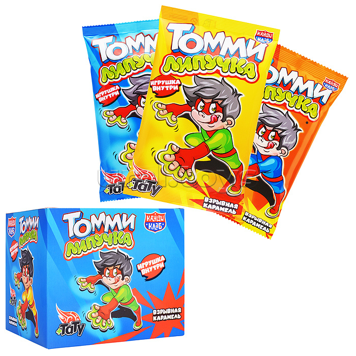 Взрывная карамель с татуировкой "Томми-липучка" 1гр*30шт