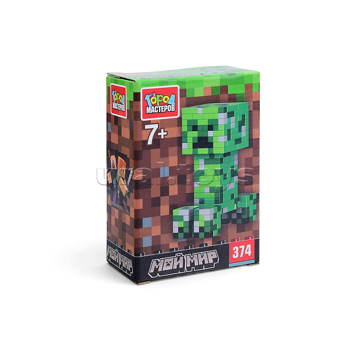 Конструктор 3D сборная фигурка "Мой мир" 374 дет.